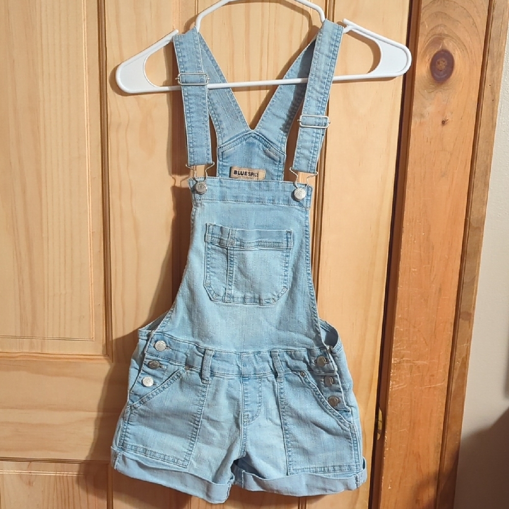 Guess Light Blue Denim Overalls